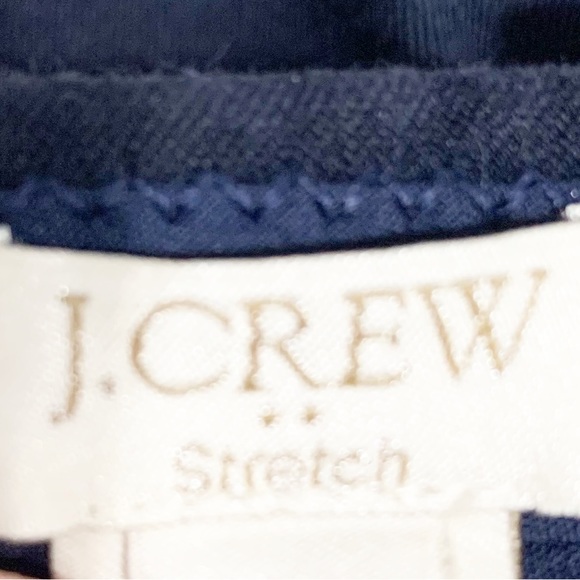 J. Crew Factory Stretch Lexie Pant Cotton Blend Skinny Leg Navy Blue Style C9716 - Picture 11 of 14